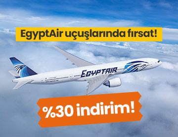 EgyptAir Uçuşlarında %30 İndirim!