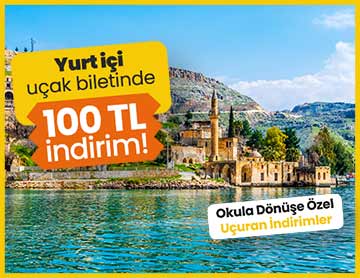 Yurt İçi Uçuşlarda 100 TL İndirim!