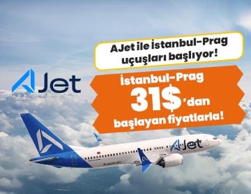 AJet ile İstanbul-Prag Uçuşları Başlıyor!