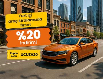 Yurt İçi Araç Kiralamalarda %20 İndirim!