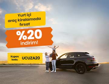 Yurt İçi Araç Kiralamalarda %20 İndirim!