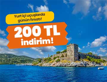 Yurt İçi Uçuşlarda 200 TL İndirim!
