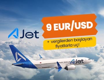 9 EUR/USD +  Vergilerden Başlayan Fiyatlar!