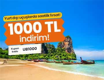 Yurt Dışı Uçuşlarda 1000 TL İndirim!	