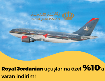  Royal Jordanian Uçuşlarında %10 İndirim!