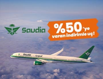 Saudia Airlines ile %50'ye Varan İndirimler!