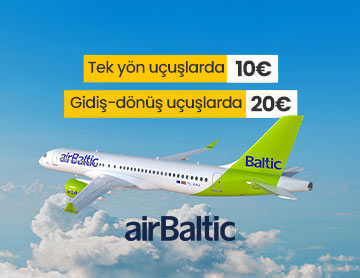 airBaltic Uçuşlarında Fırsat!