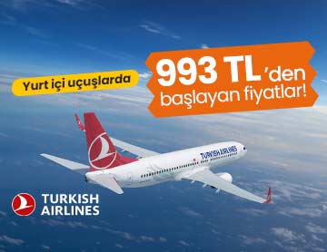 THY ile 993 TL'den Başlayan Fiyatlar!