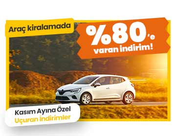 Araç Kiralamada %80'e Varan İndirim!