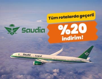 Saudia Airlines ile %20 İndirim Fırsatı!