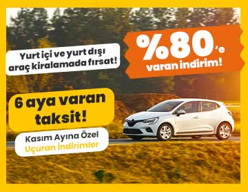 Araç Kiralamada %80'e Varan İndirim!
