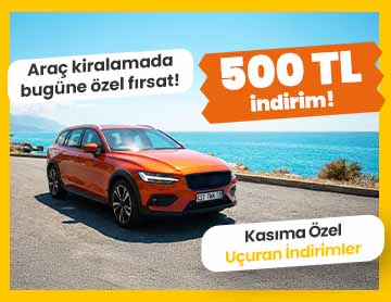 Araç Kiralamada 500 TL İndirim!