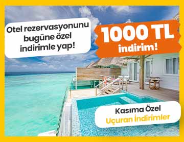 Otel Rezervasyonlarında 1000 TL İndirim!