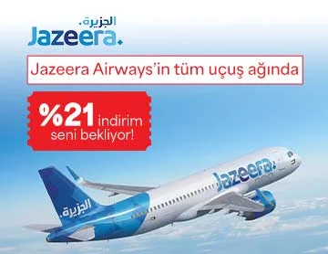 Jazeera Airways ile %21 İndirim!