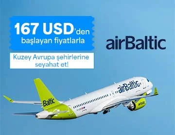airBaltic ile Kuzey Avrupa Uçuşlarında 167 USD'den Başlayan Fiyatlar!