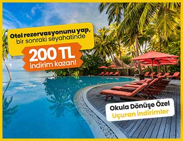 Otelde Öğrencilere Özel 200 TL İndirim!
