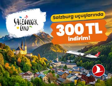 Salzburg Uçuşlarında 300 TL İndirim!